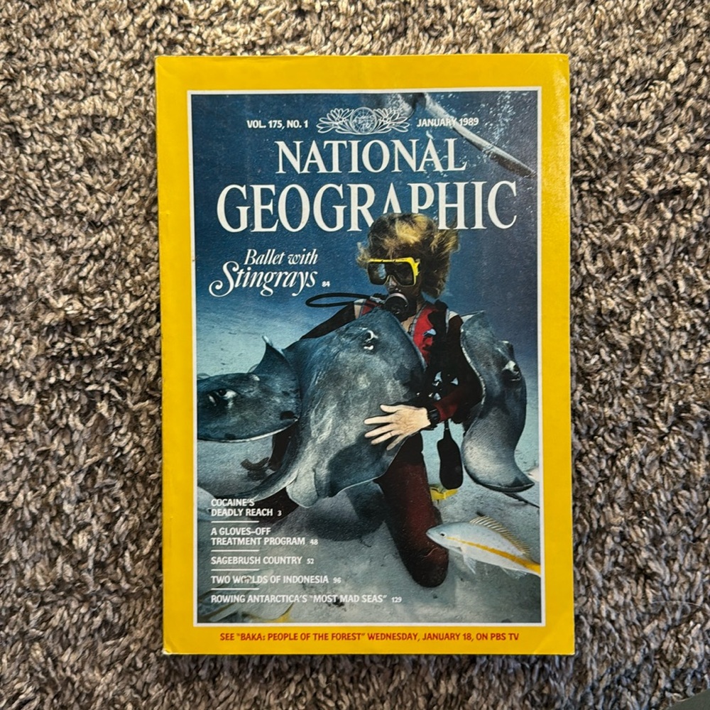 National Geographic Magazine January 1989